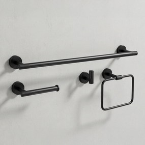 Set accessori da bagno GRID Black 4 pezzi