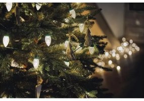 Catena di Natale LED da esterno 50xLED/8 funzioni 14,8 m IP44 bianco caldo