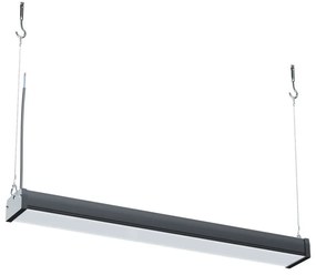 Campana Lineare LED 150W 76cm Sospesa 16.500 lm con Osram chip LED Colore Bianco Naturale 4.000K