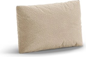 Cuscino per divano beige con rivestimento in bouclé Poppy – Micadoni