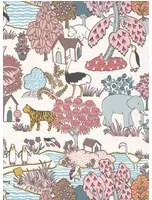 Little Greene Tapete Animal Kingdom - Confetti