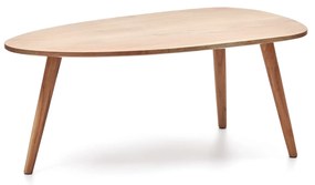 Kave Home - Tavolino Eluana in massello di acacia finitura naturale Ã˜ 110 x 60 cm