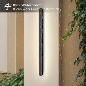 Brilagi - Applique da esterno LINEAR LED/22W/230V 3000K IP65 nera