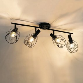 Faretto decorativo senza fonte luminosa 4 luci Merone E14 INSPIRE