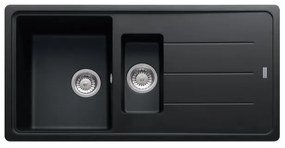 Lavello integrato 1.5 vasche in fragranite marrone FRANKE Boston L 50 x L 97 cm