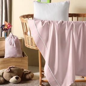 Lenzuola carrozzina per neonato Maestri Cotonieri Prince  Colore Bianco/Rosa