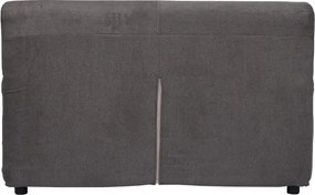 Divano 2 posti in tessuto sfoderabile VERONA 150 cm tinta unita Grigio scuro