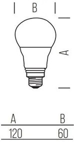 A60 WiFi+BLE Tuya 1055lm 10,0W E27 RGB+CCT DIM