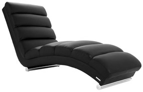 Chaise longue / poltrona design nero TAYLOR