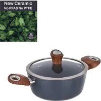 Casseruola 20 cm con coperchio ottanio New Ceramic