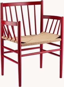 Sedia con braccioli in legno J81