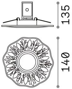 Ideal Lux - Faretto da incasso 1xGU10/50W/230V oro