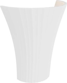 Applique Conica da Parete 2xG9 Rigata Bidirezionale in Gesso