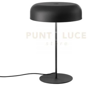 Lampada da tavolo iceman nera 2 luci attacco e14 30x30x45cm in metallo