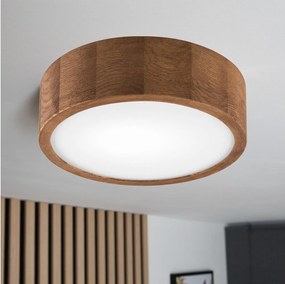 Brilagi - Plafoniera LED RGBW dimmerabile CARVALHO 1xE27/15W/230V Wi-Fi rovere diam. 27,5