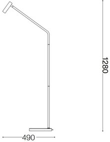 Ideal Lux - Lampada LED da terra EASY LED/3,5W/230V CRI 90 bianco