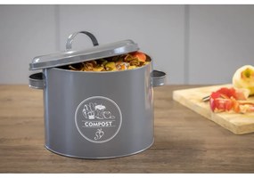 Contenitore grigio per rifiuti compostabili 6,3 l Secret Du Potager - Esschert Design