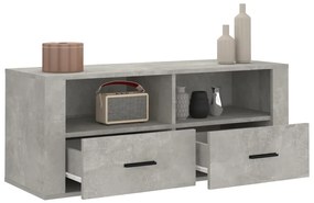 Mobile per tv grigio cemento 100x35x40 cm legno multistrato