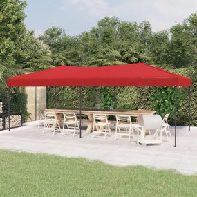 Tenda Per Feste Pieghevole Rosso 3x6 M /