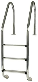 Scaletta per piscina interrata in inox Gre 40110 3 gradini 154 cm