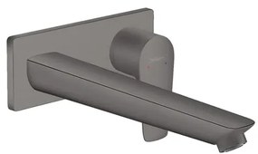 Rubinetto per lavabo Talis E nero spazzolato satinato HANSGROHE H 11.2 cm