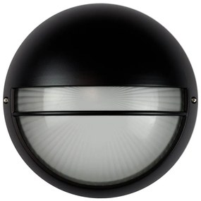 Plafoniera da Esterno E27 Nera IP54 Ø258mm mod. Palpebra Colore Nero