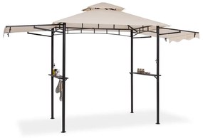 blumfeldt Steakhouse Wings gazebo 244x260x152cm 160 g/m² poliestere acciaio beige