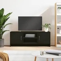 Mobile Porta TV Nero 102x30x37,5 cm in Legno Multistrato 823254