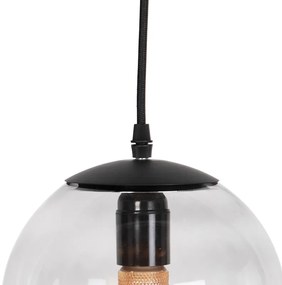 Lampada a sospensione moderna grigia 20 cm - Pallon