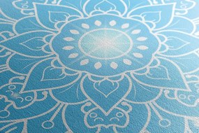 Stampa su tela – Fiore blu di Mandala