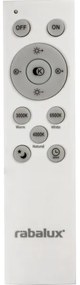 Rabalux 2131 - Plafoniera LED dimmerabile LUPITA LED/40W/230V argento + telecomando