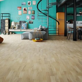 Parquet prefinito in rovere sbiancato Rustic vetrificato Medio