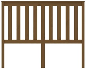 Testiera per letto miele 146x6x101 cm in legno massello di pino