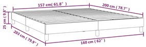 Giroletto Grigio Chiaro 160x200 cm in Tessuto