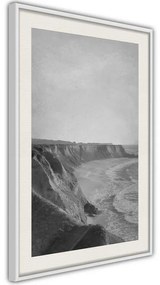 Poster  Sea Against the Land  Cornice Quadri Cornice nera con pass-partout, Larghezza x Altezza Home decor 30x45