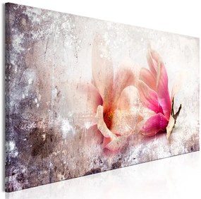 Quadro Magnolia Story (1 Part) Narrow  Colore Rosa, Dimensioni e Misure 150x50