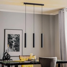 Nowodvorski Lighting Lampada a sospensione Eye, nera, 3 luci