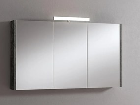 Pensile con luce Akira tigerwood L 120 x H 70 x P 15.5 cm