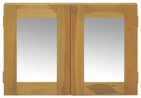 Mobile a specchio 60x10x40 cm in legno massello di teak