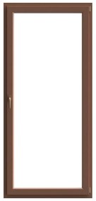 Portafinestra in PVC rovere dorato L 80 x H 220 cm, 1 anta apertura a destra