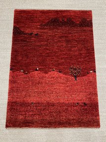 Loribaft Tappeto persiano 110 x 80 Rosso (Iran) Annodato A Mano