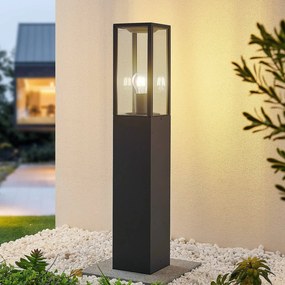 Lampioncino da giardino Peldar Lindby, dimmerabile, Nero, Alluminio, Lampada da esterni