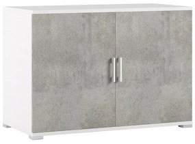 Mobile Multiuso L 90 x H 66 P 45 cm grigio cemento