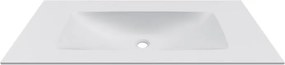 Lavabo da incasso per mobili 100,5 cm in keratek bianco opaco | KK-1000BEL - KAMALU