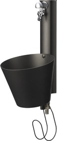 Fontana a Parete da Giardino con doppio Rubinetto Belfer 42/PRS Antracite...