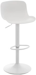 Sgabello Bar Altezza Regolabile Con Schienale Ergonomico - Stile Moderno E Resistente / Weiß
