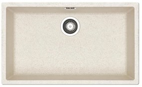 Lavello sottotop 1 vasca in fibra di vetro avena PYRAMIS Mistral L 40 x L 70 cm