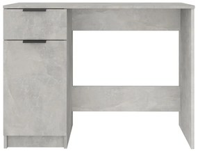 Scrivania Grigio Cemento 100x50x75 cm in Legno Multistrato