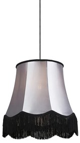 Lampada a sospensione retrò nera con grigia 45 cm - Granny