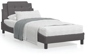 Giroletto Con Luci Led Grigio 90x190 Cm İn Similpelle /